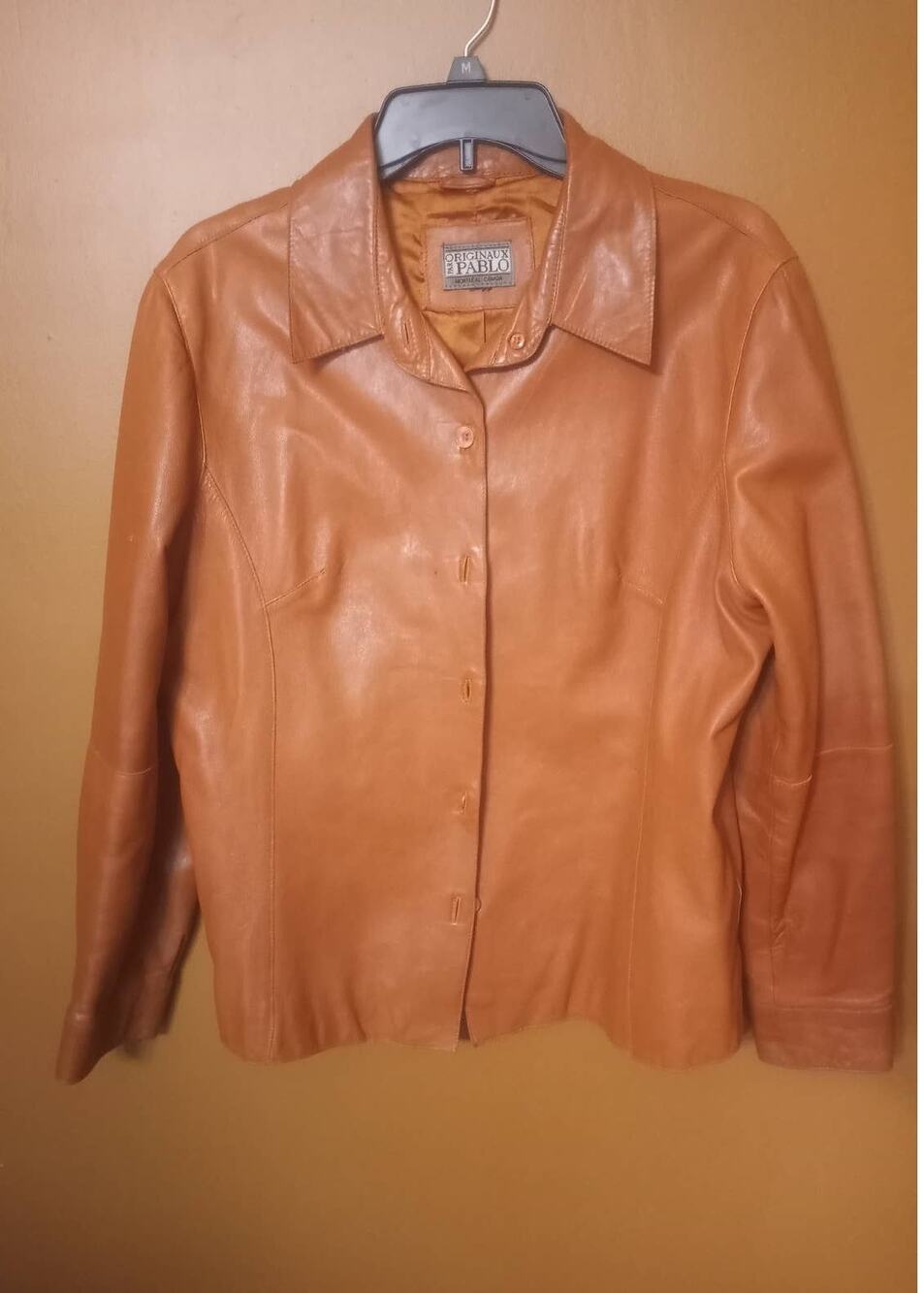 Originaux Par Pablo Clove Brown Leather Jacket (Men's L)